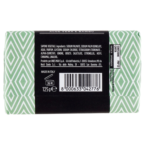 Sapone Vegetale Naturale al Profumo di Aloe Vera e Bambù Estetique U! Confronta e Risparmia